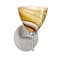 Besa Lighting Mia Mini Sconce, Honey, Satin Nickel Finish, 1x40W Halogen 1SW-1779HN-SN - alternate 1